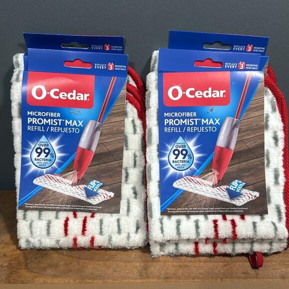 4 packs of O-Cedar Microfiber Promist Max Refill quick cleaning less waste NEW - Picture 1 of 4
